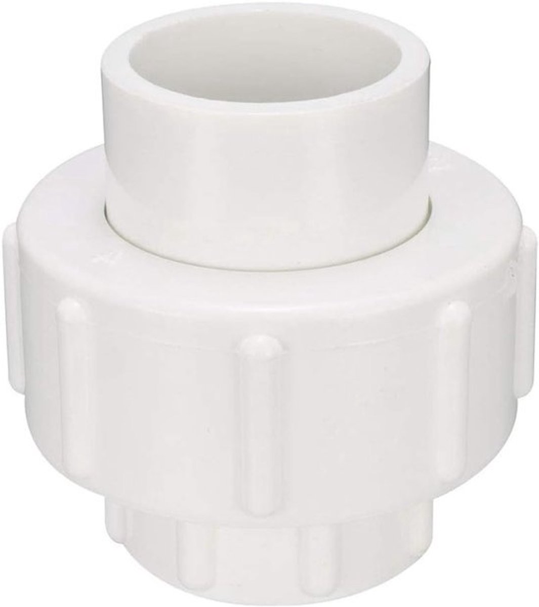 PVC Buiskoppeling 32mm - Snelle Verbinding voor Aquariums en Vijvers, Duurzame Solvent Socket Fitting, Wit