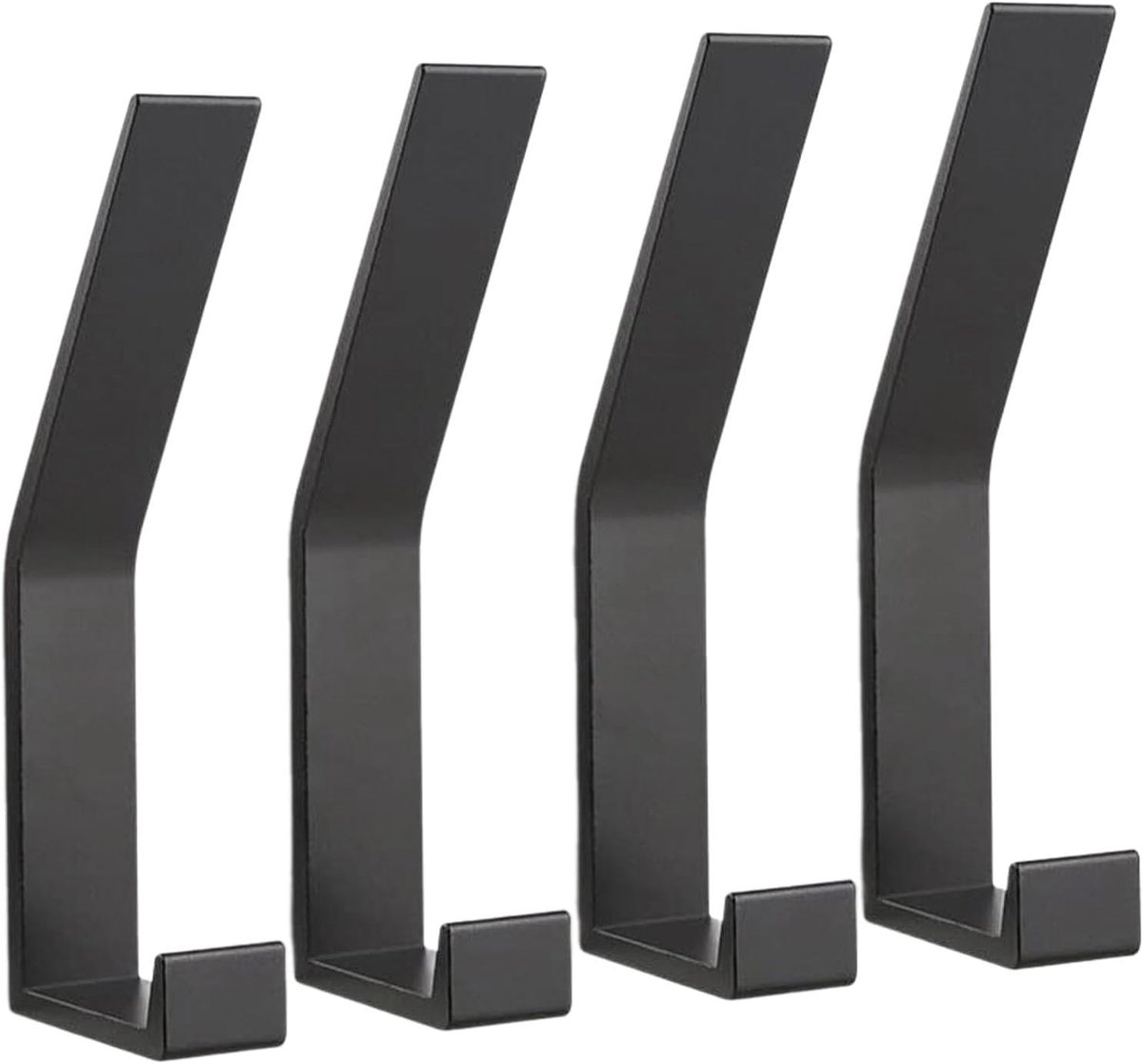 Kapstokhaken voor wandmontage - 4 stuks wandhaken voor het ophangen van kleding - jas - handdoek - touw - sleutels - hoeden - portemonnee - wandhangers voor keuken - badkamer - deur - kast - gangen - slaapkamers