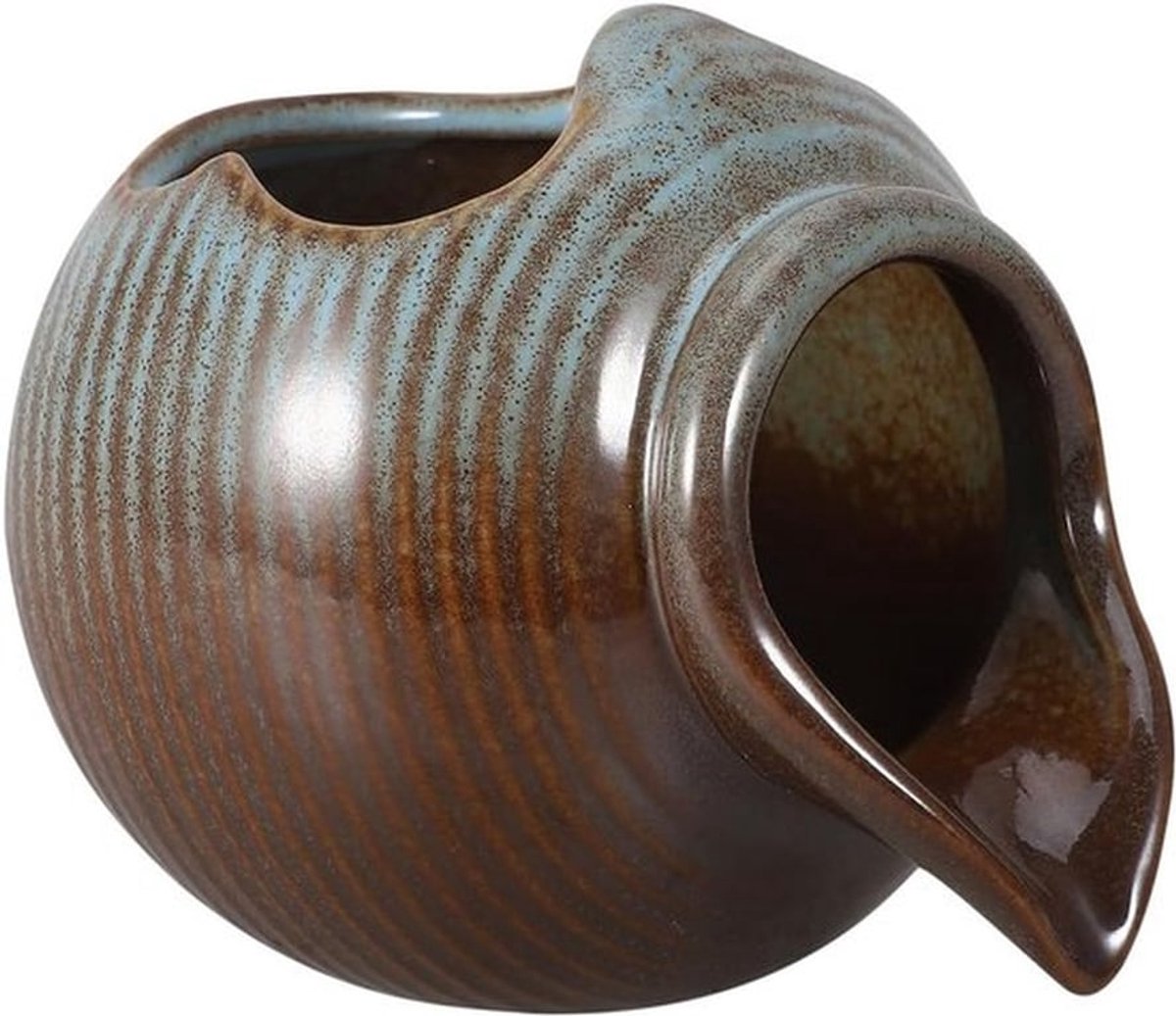 Circulerende Water Clay Pot Fontein voor Aquarium en Tuin - Decoratieve Keramische Fontein met Glazen Landschap en Desktop Gebruik