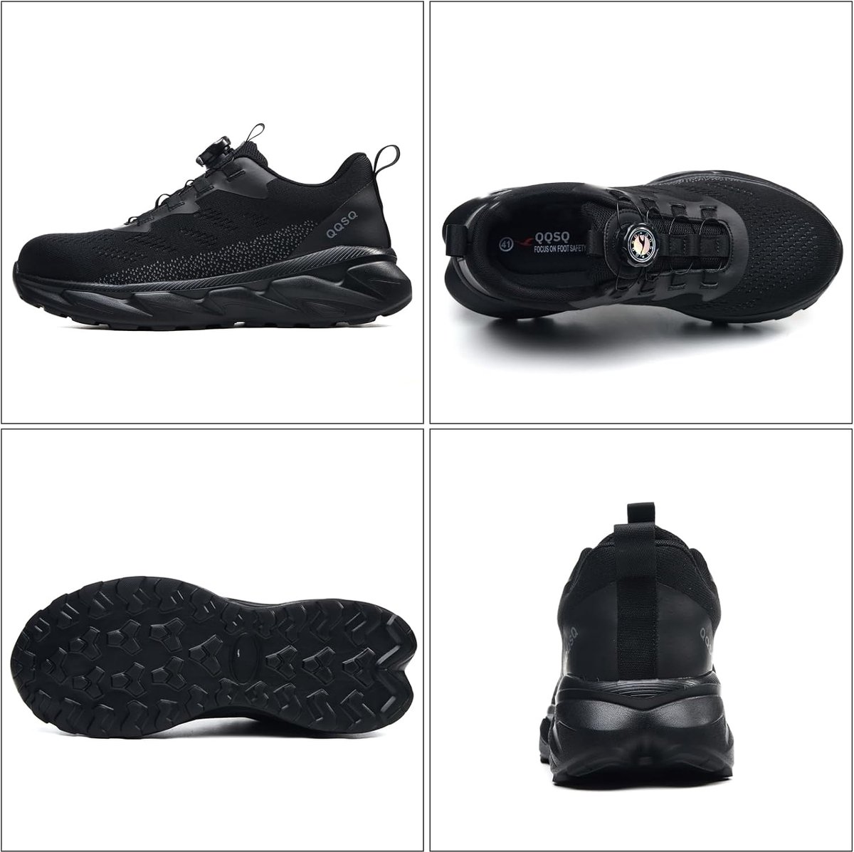 Veiligheidsschoenen voor heren en dames, licht, veiligheidsschoenen, comfortabel, antislip, werkschoenen met stalen - ShopVlot