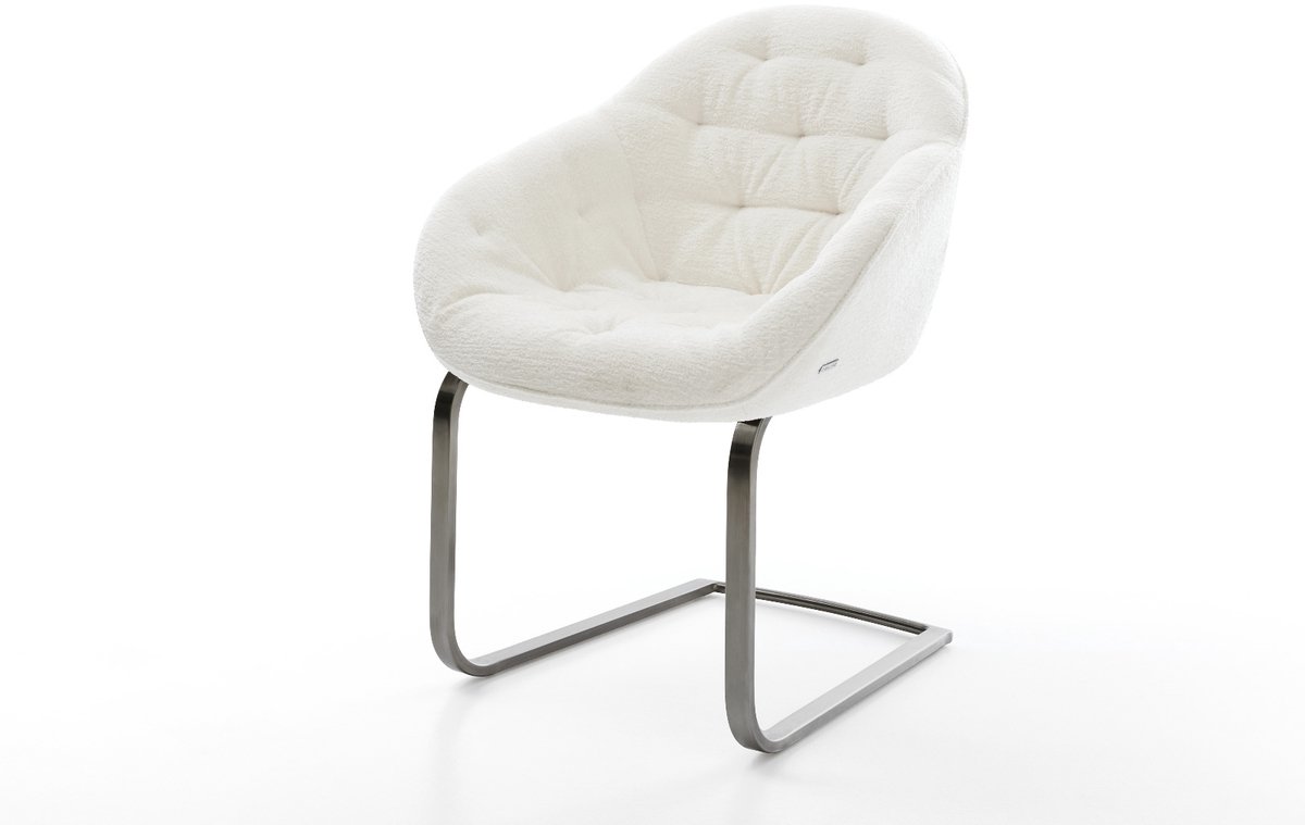 Sledestoel Gaio-Flex sledemodel vlak grafiet bouclé zacht beige