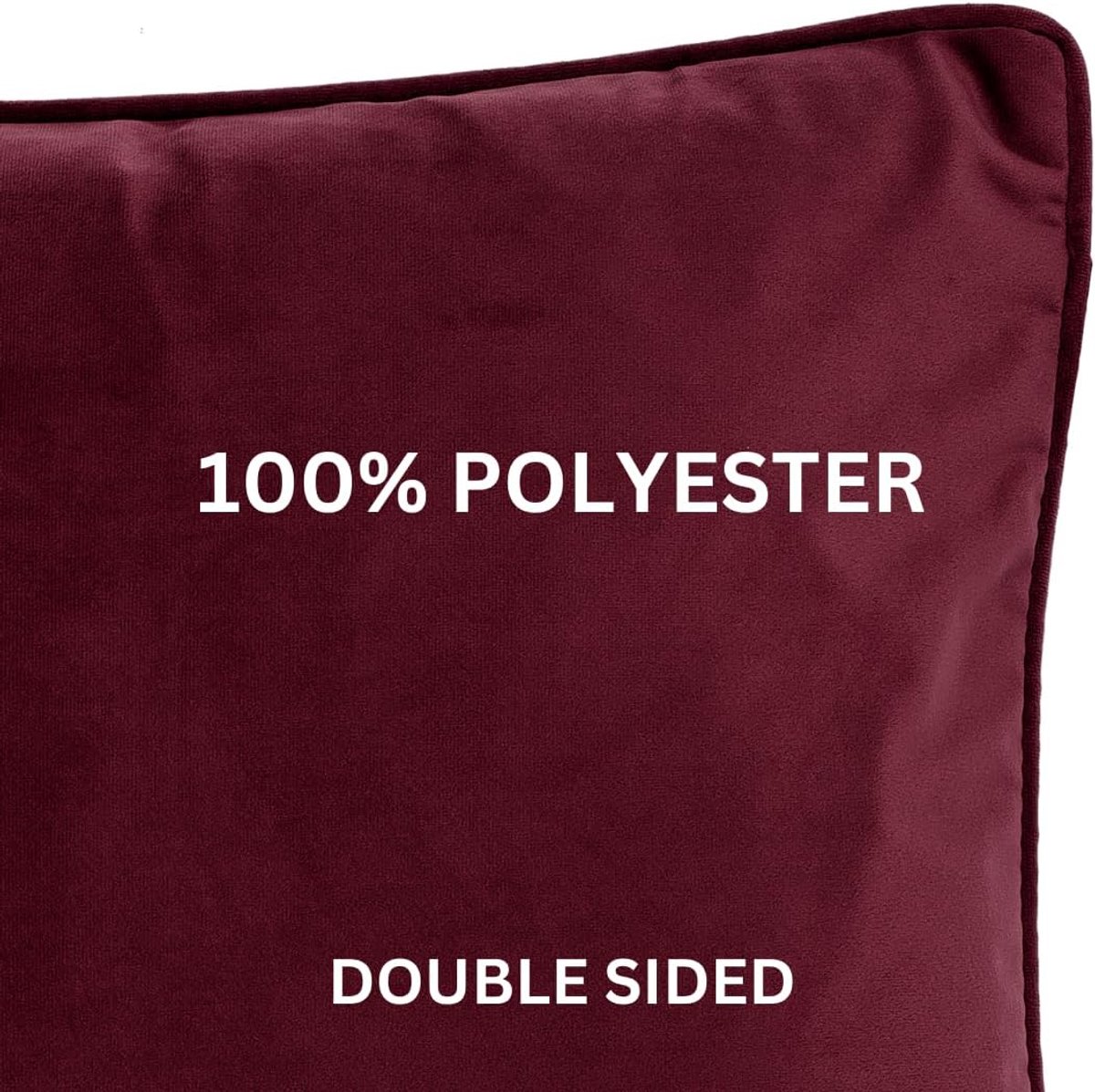 TISECO HOME STUDIO - Cushion (filled) Velvet - Square - 60x60 cm - Applebutter - ShopVlot