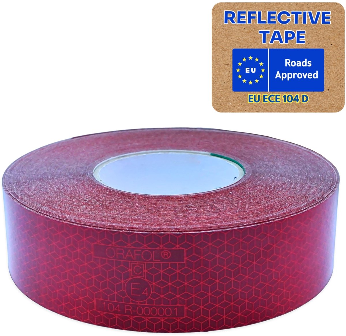 O rafol VC104+ rigid Grade vaste opbouw contourmarkering reflexfolie reflecterende band aanhanger vrachtwagen oplegger - ShopVlot
