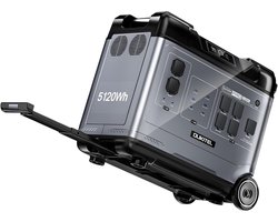 OUKITEL P5000E Pro Draagbaar Stroomstation 5120Wh, 4000W LiFePO4 Noodstroomvoorziening voor Thuis, Kamperen en Caravan
