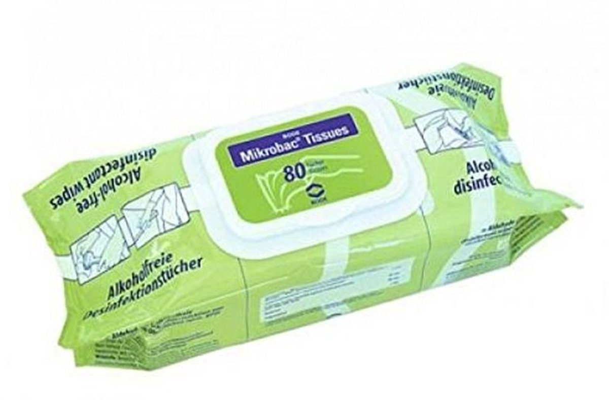Solidchoice - Microbac® Tissues Verpakking met 80 Doekjes