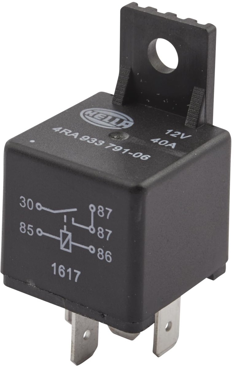 Solidchoice - 12V 5-polig Relais met Houder