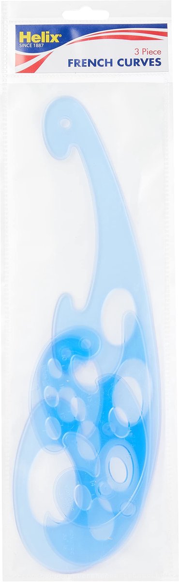 Solidchoice - Set van 3 Curve en Ellipslinialen