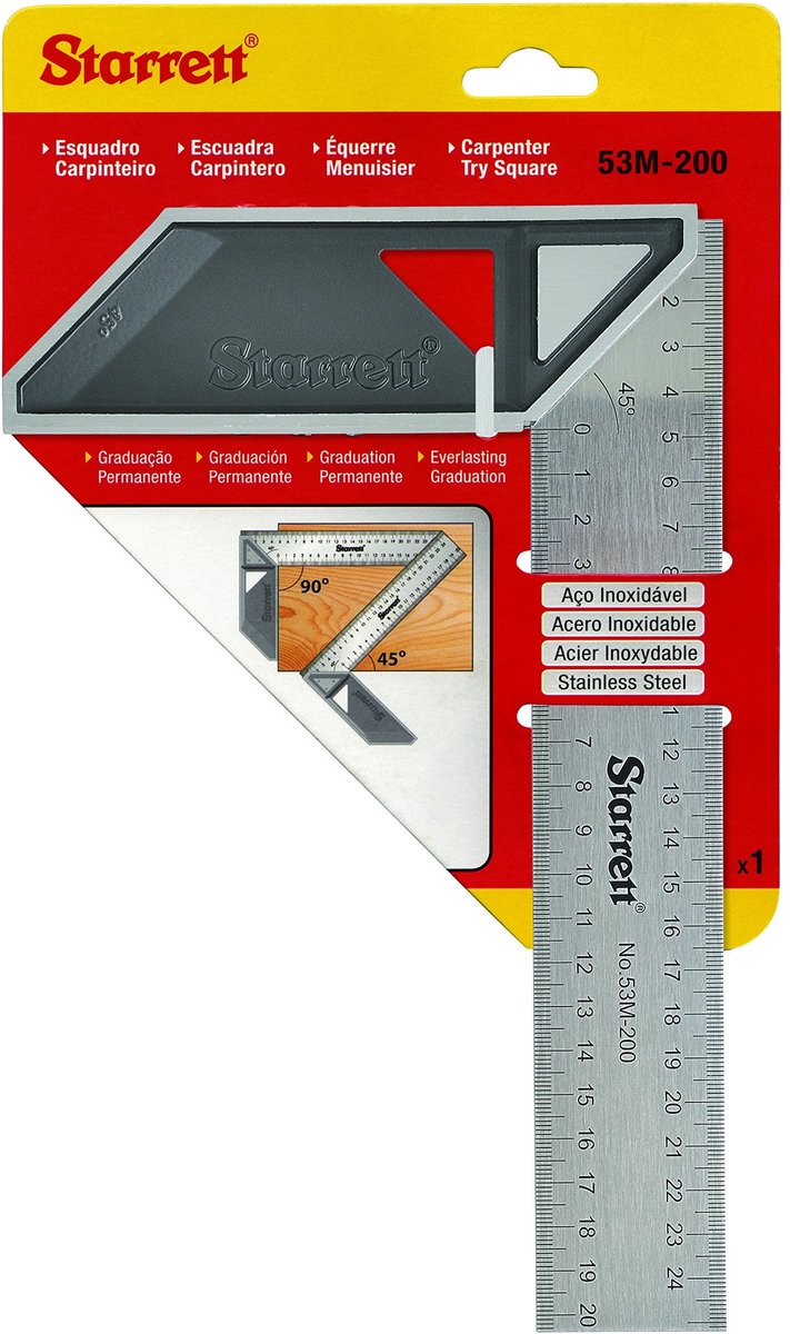 Solidchoice - Aanslaghoek voor Houtbewerking 200mm