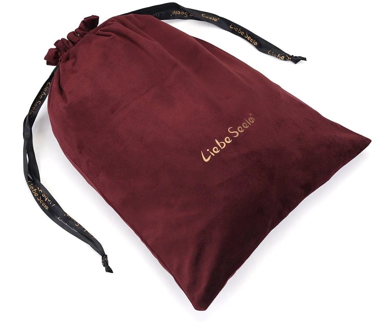 Liebe Seele - Wine Red Fluwelen Storage Bag - Opbergtas - Langwerpig