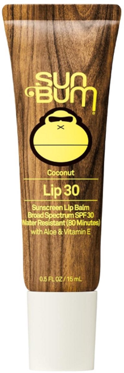 Sun Bum SPF 30 Lippenbalsem Coconut – Zonnebescherming voor de Lippen – Met Aloë Vera & Vitamine E – Vegan – 4,25 g