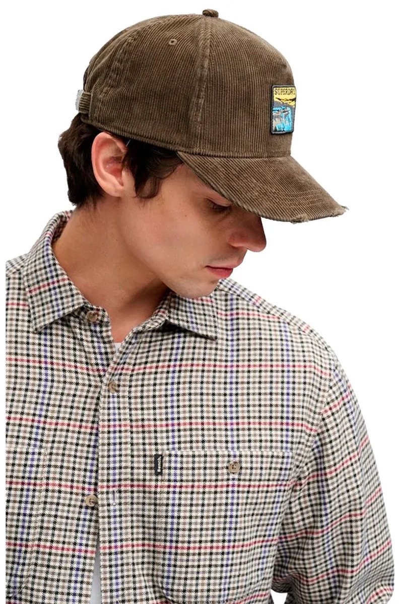 Superdry Graphic Cord Trucker Pet Bruin