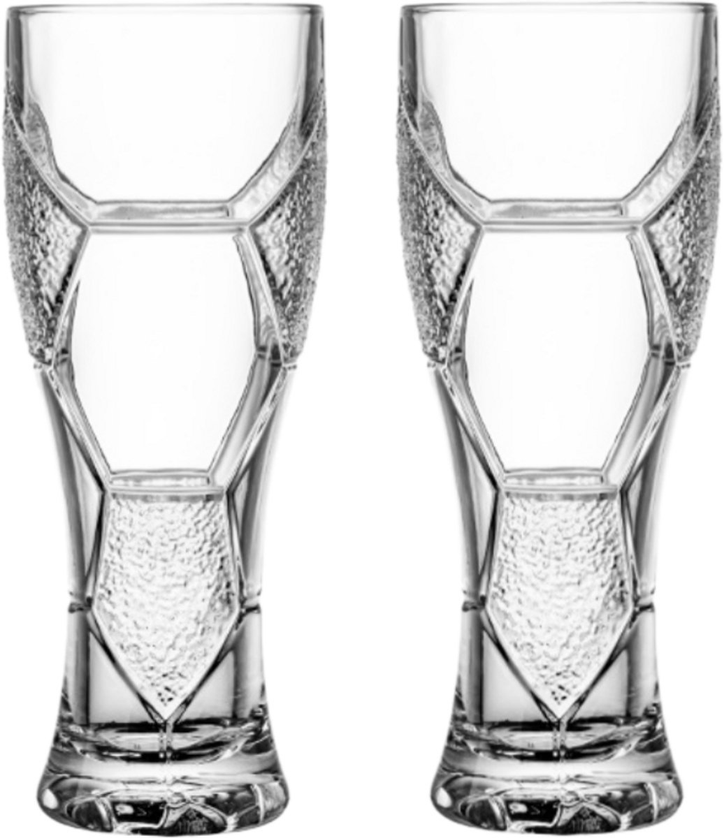 WK 2026 Bierglazen 450ML - Voetbal Bierglas - 2 Set
