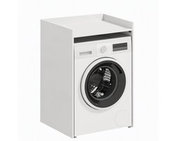 TEKROA® Wasmachine Kast - Wasmachinerek - Badkamerkastje - voorWasmachine en Droger Kast - 64 x 60 x 97,5 cm