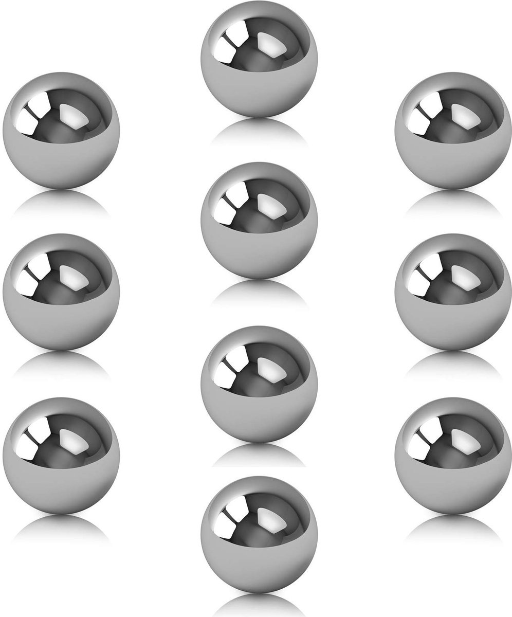 Solidchoice - RVS Tuinbal Decoratie 15mm Set van 10 Stuks