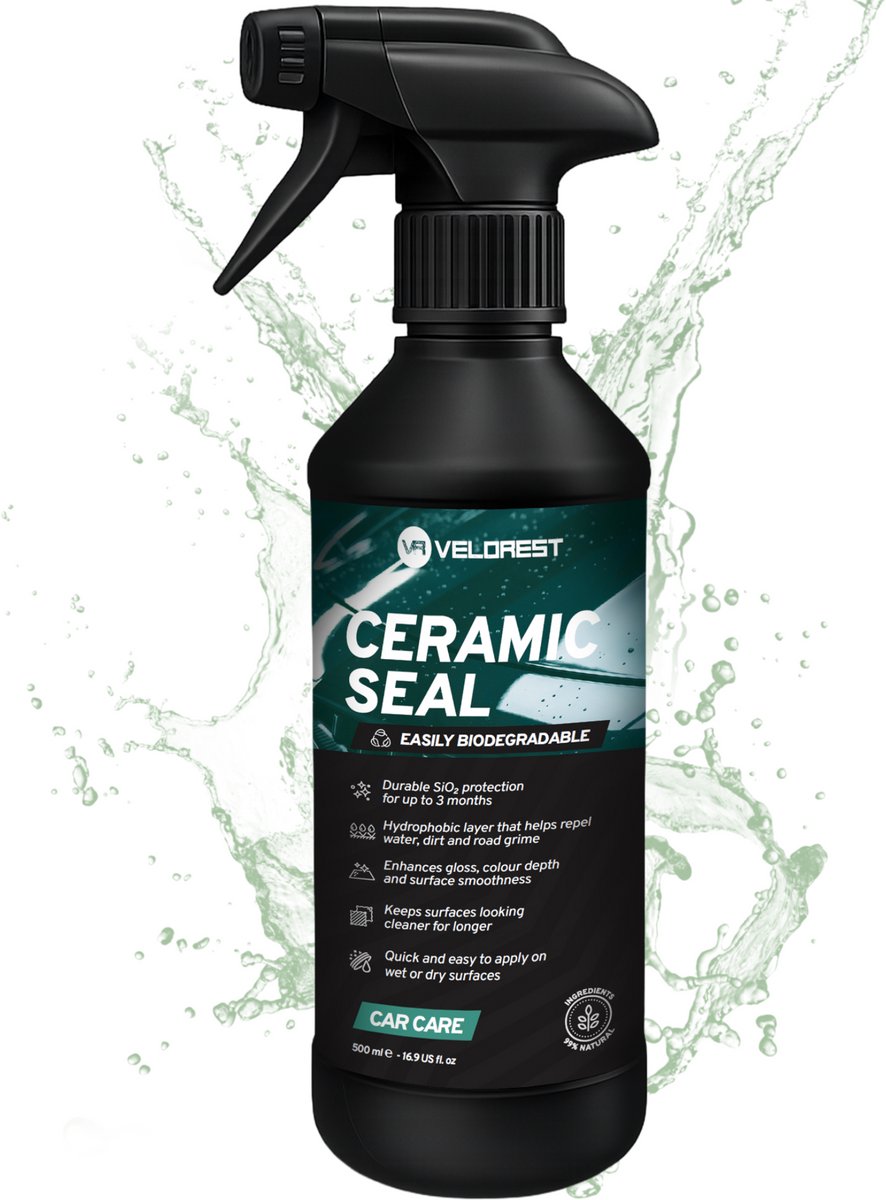 Velorest Ceramic Seal 500ml - Ceramic Coating Auto - Keramische Coating Auto - Water & Vuilafstotend - Diepe Glans - Lakbescherming