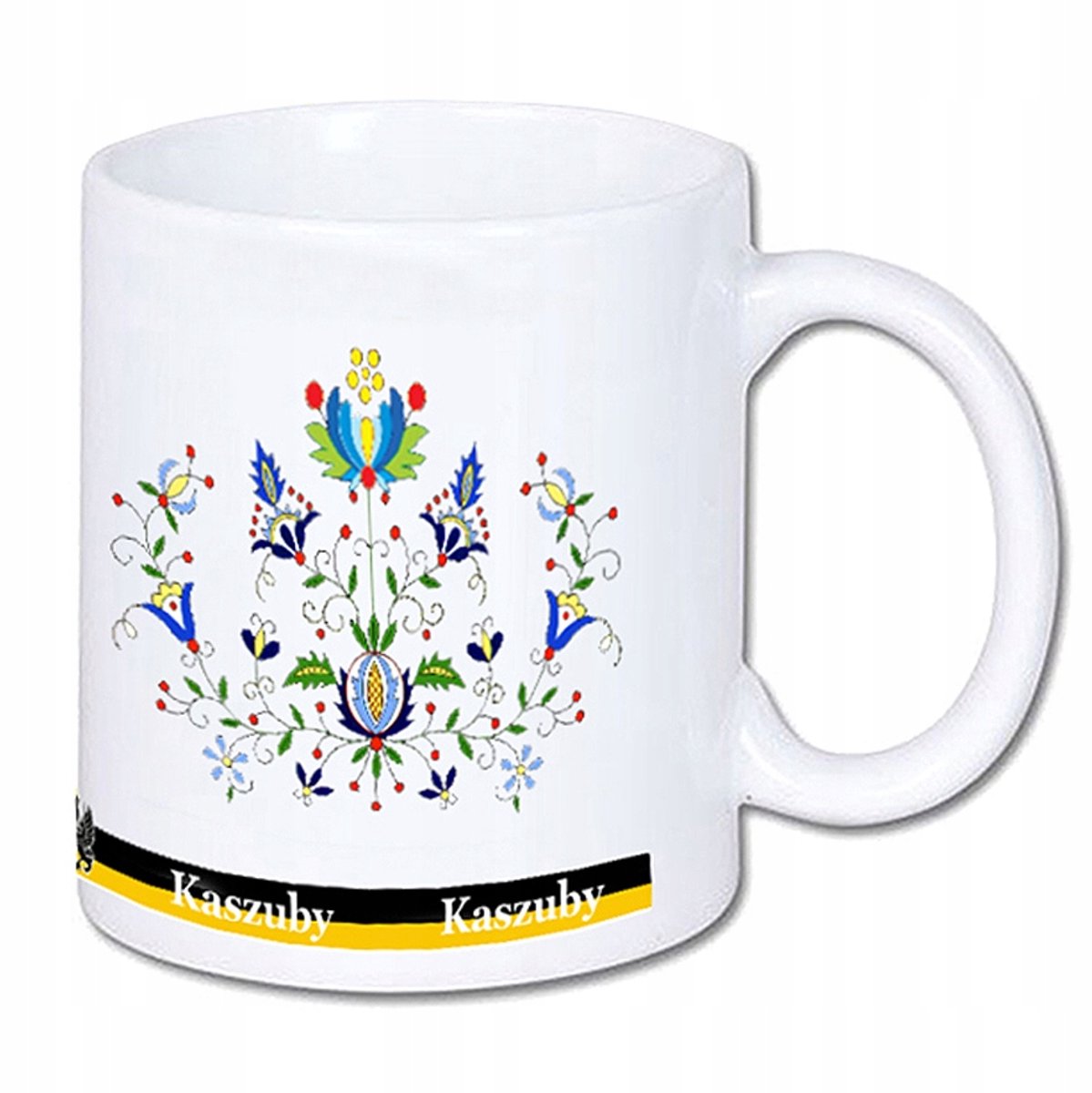 Kashubian keramische volksmok 330 ml - Uniek Ontwerp