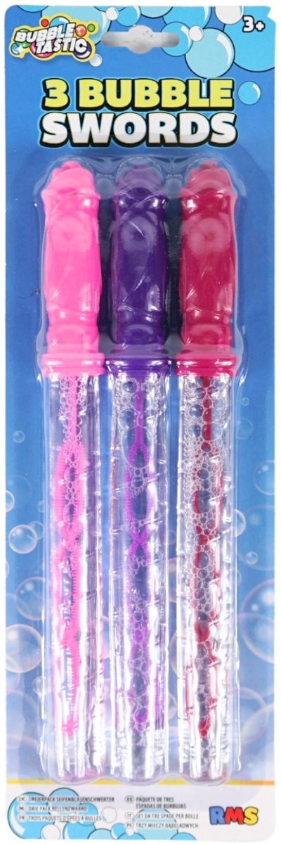 Bellenblaas - zwaard - 25 cm - 3 stuks