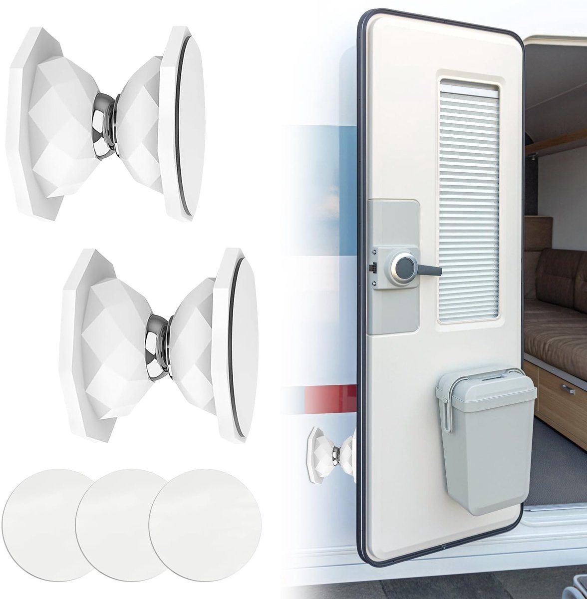 Solidchoice - 2 Stuks Magnetische Deurhouder voor Caravan