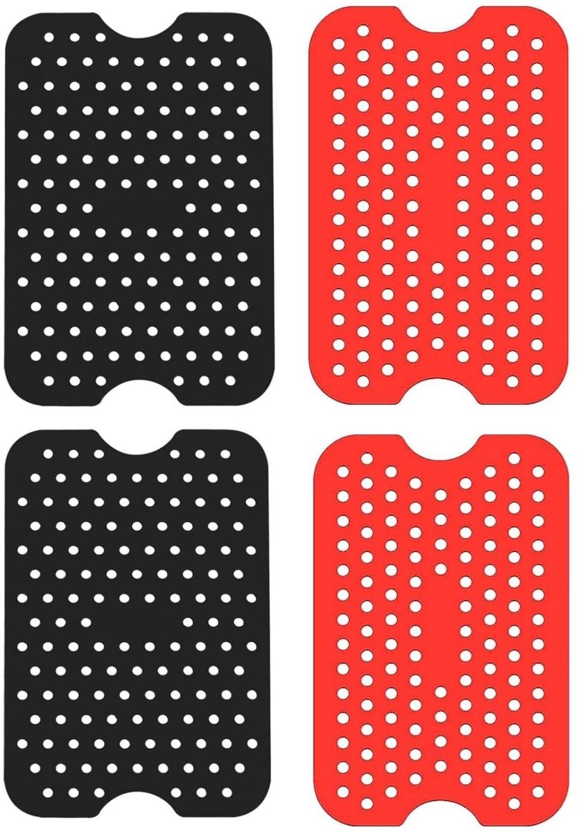Solidchoice - 4 Stuks Herbruikbare Siliconen Airfryer Liners