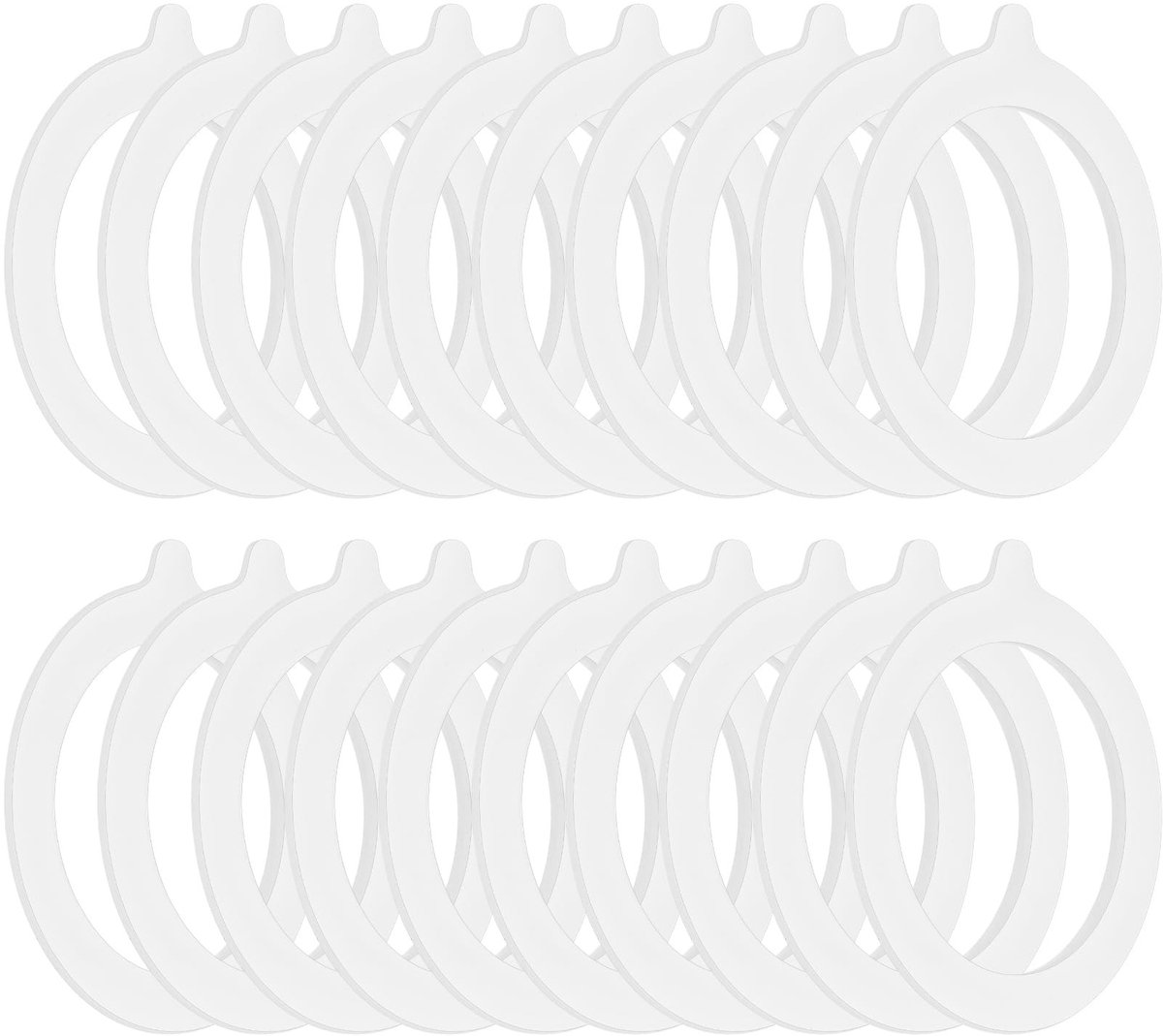 Solidchoice - 20 Stuks Siliconen Afdichtringen voor Weckpotten