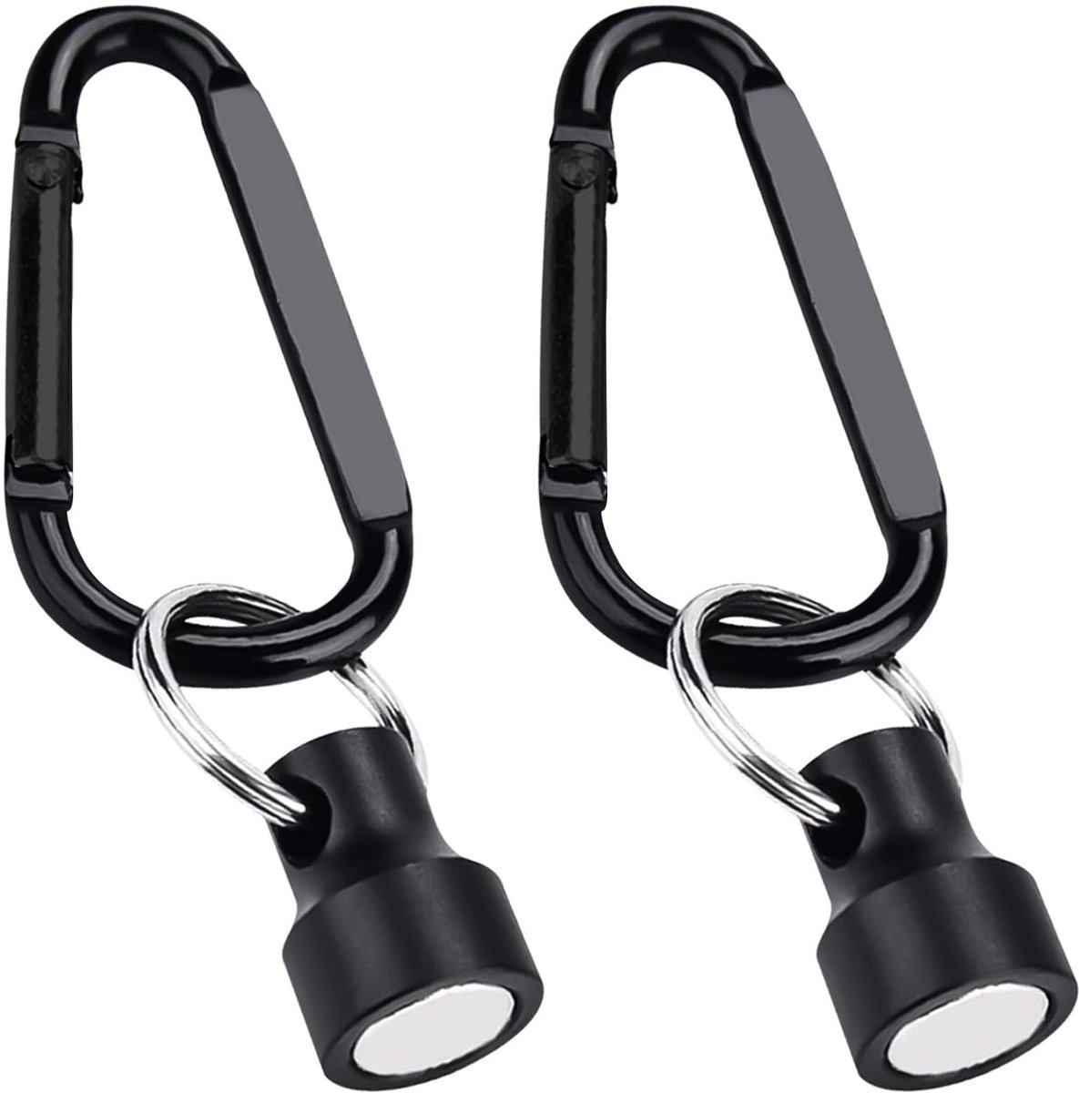 Solidchoice - Magnetische Afneembare Sleutelhanger voor Dames en Heren - Zwart