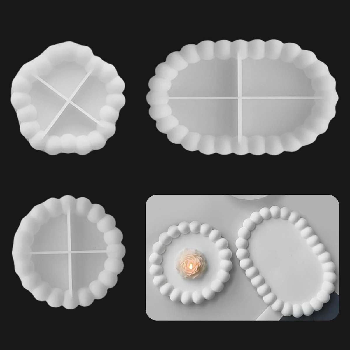 Solidchoice - Set van 3 Siliconen Mallen voor DIY Projecten