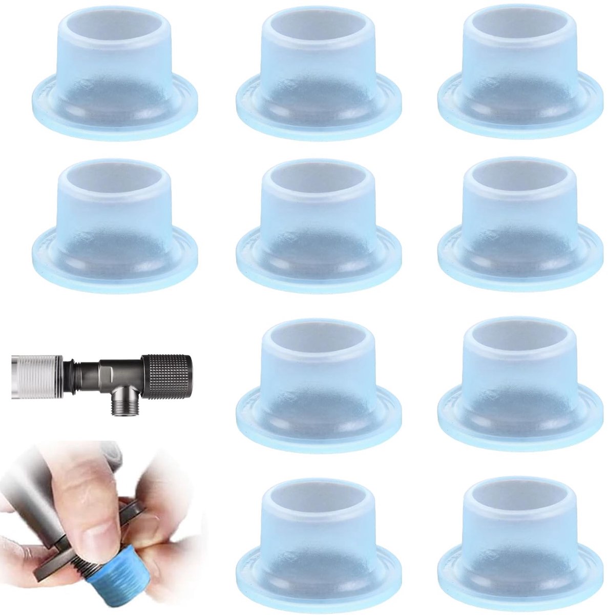Solidchoice - Set van 10 Lekvrije Silicone Seals voor Kranen