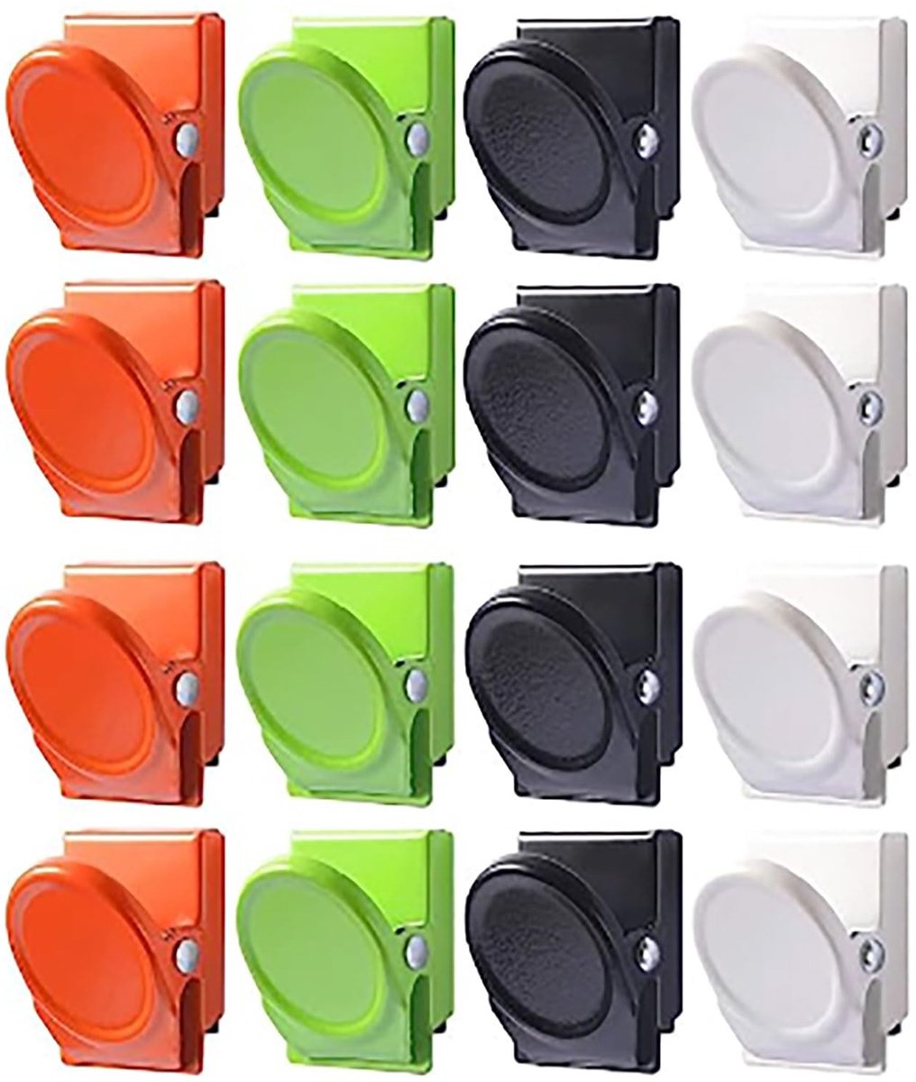 Solidchoice - Set van 16 Magnetische Clips voor Koelkast en Whiteboard