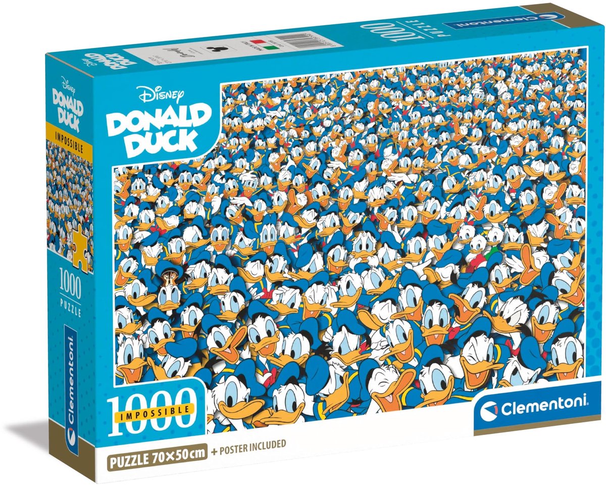 Solidchoice - Donald Duck Puzzel van 1000 Stukken voor Volwassenen