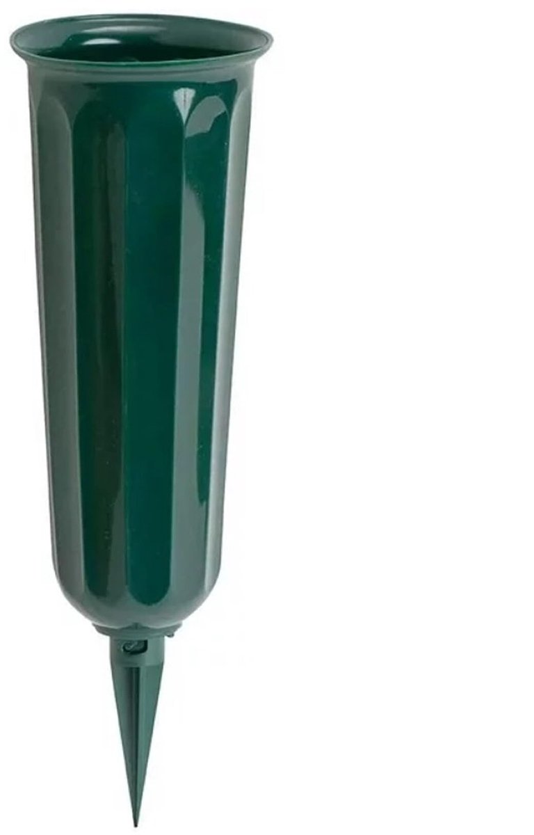 Solidchoice - Vorstbestendige Grafvaas met Grondpen in Groen