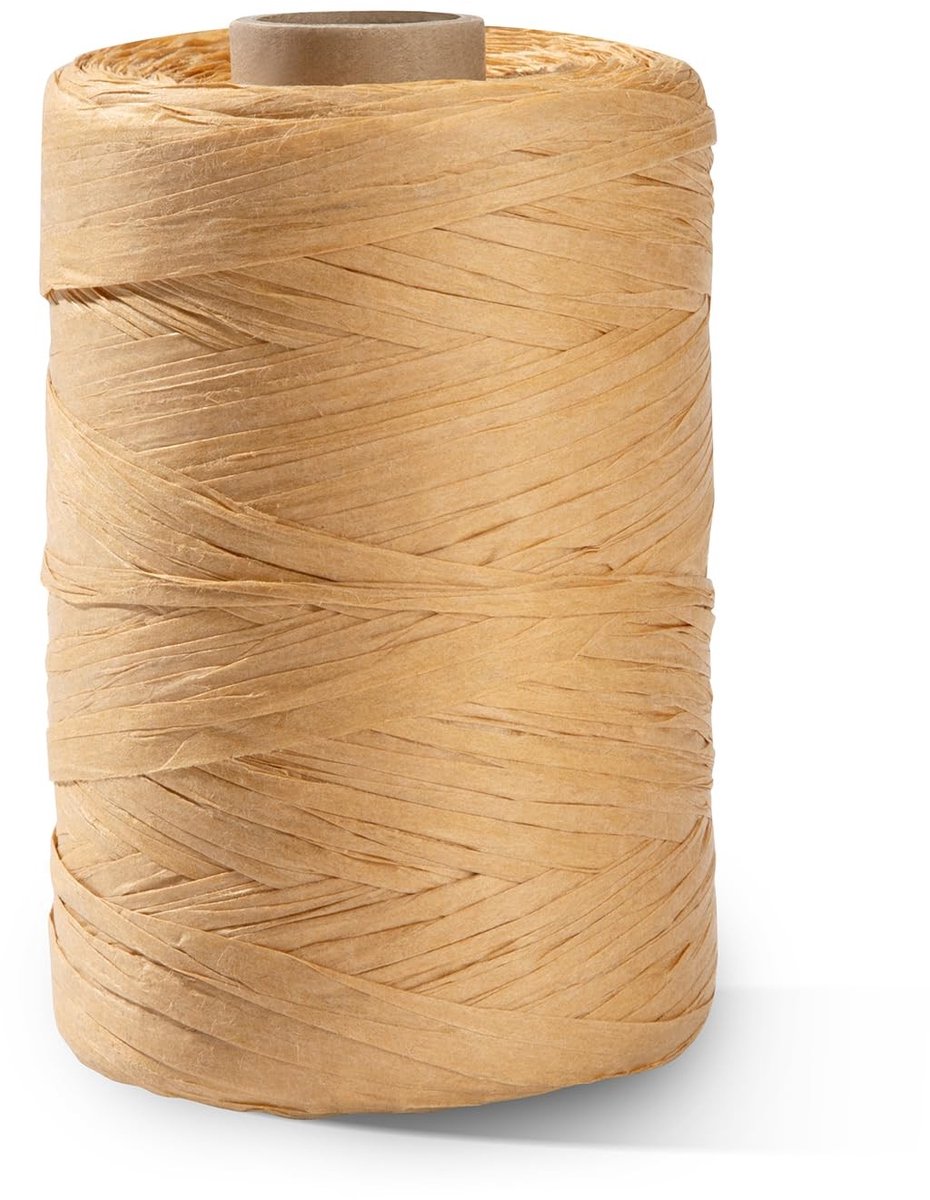 Solidchoice - Raffia Papier Ribbons voor Ambacht en Verpakking 300m