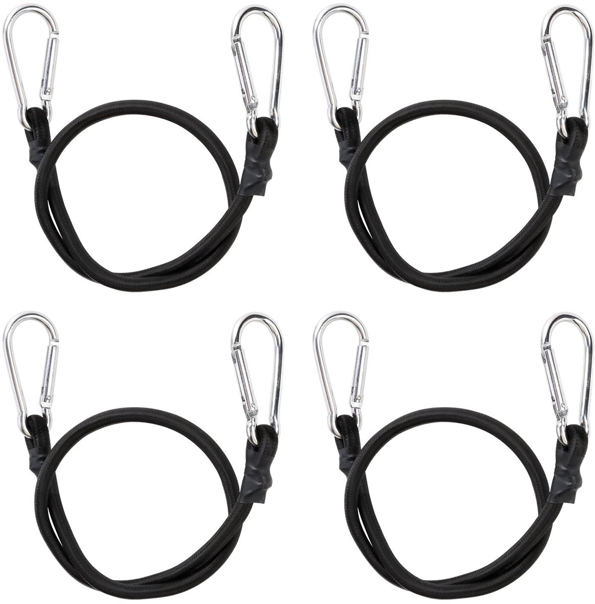 Solidchoice - Set van 4 Elastische Bevestigingsbanden met Haken