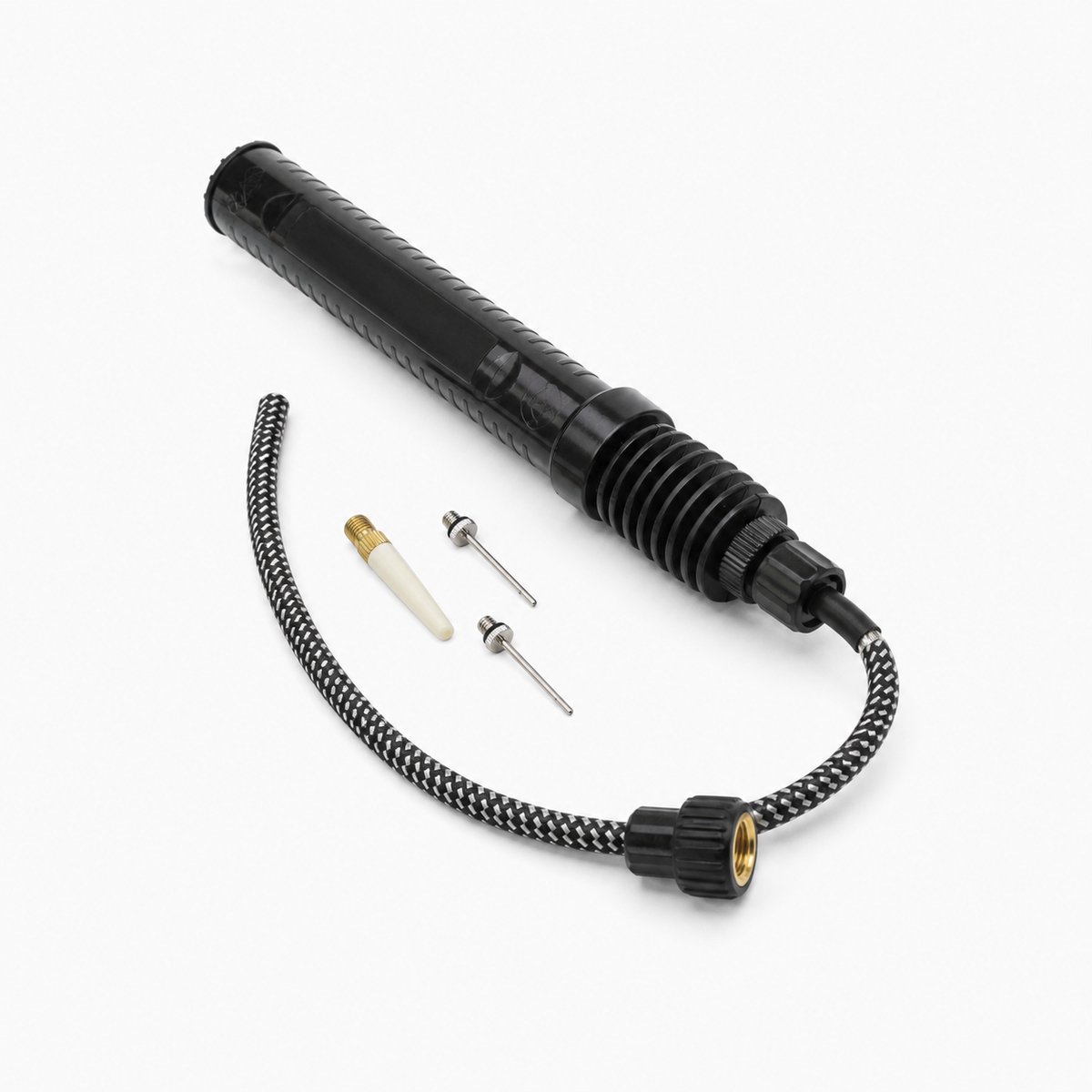 Dual-Action Handpomp met 4 Adapters - Fietspomp en Ballenpomp - Zwart