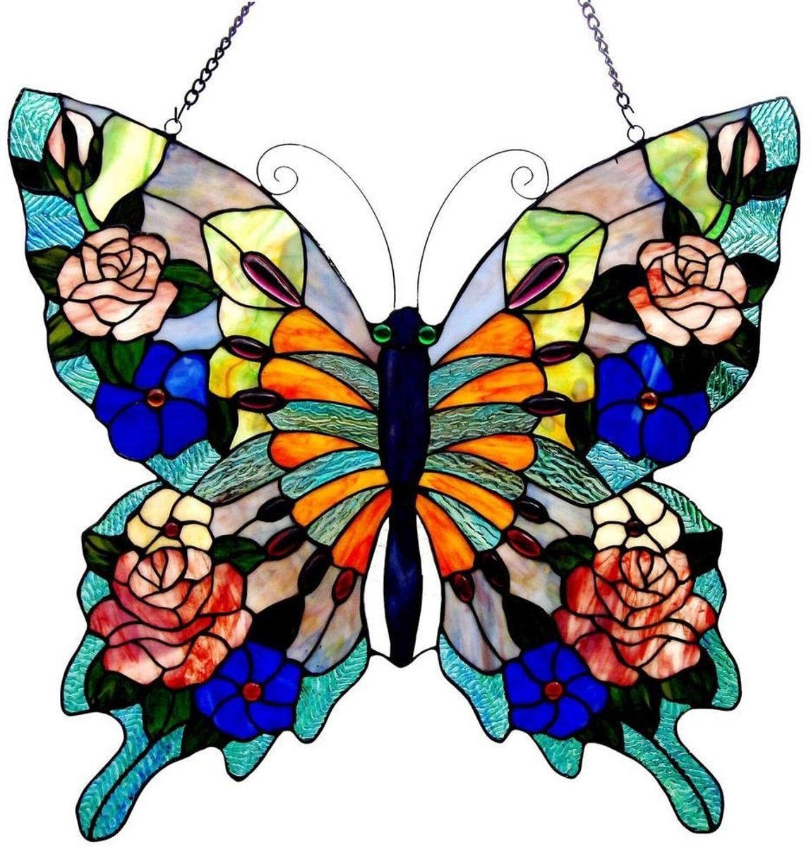 Solidchoice - Gebrandschilderd Glas Suncatcher met Vlinderontwerp