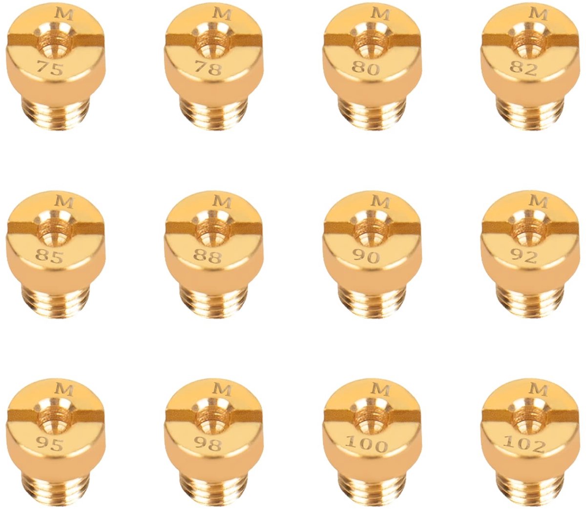 Solidchoice - Set van 12 Carburetor Nozzles voor Motoren