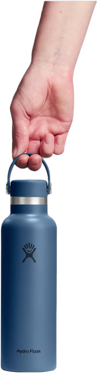 Hydro Flask Standard Mouth Flex Cap Harbor Blue thermosfles, 621 ml