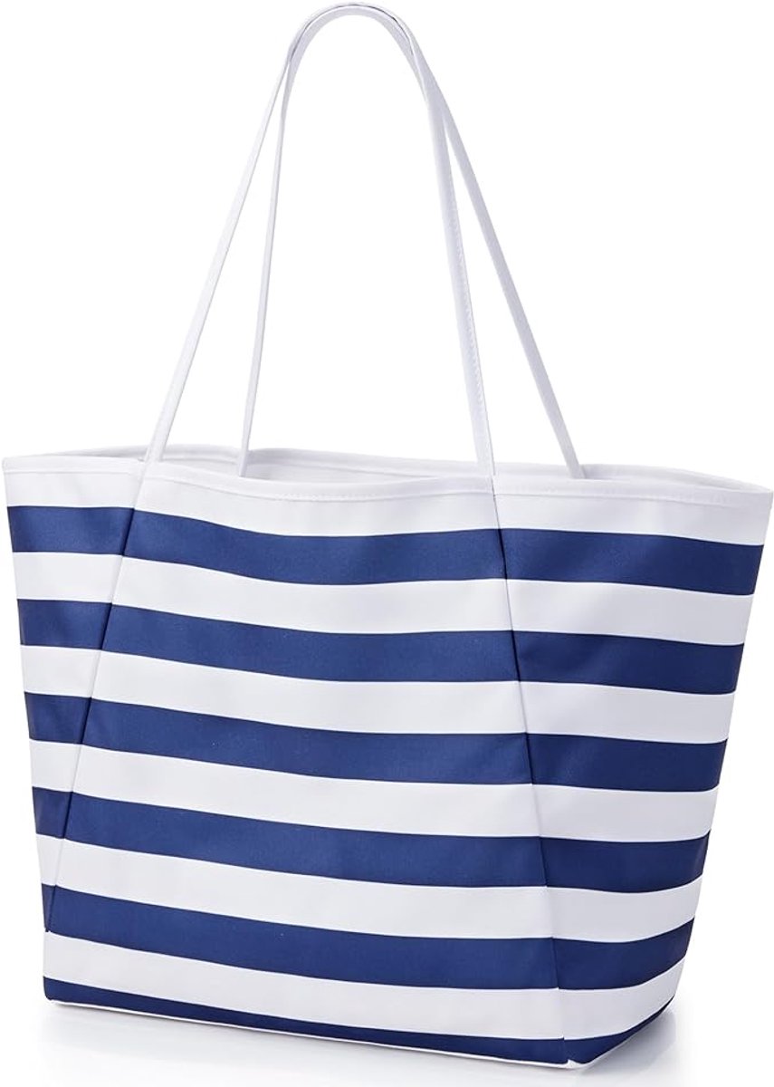 Strand Tote Bag Vrouwen Grote Waterdichte Zandproof Schouder Handtas Packable Boodschappentas Hobo Portemonnee voor Picknick Vakantie