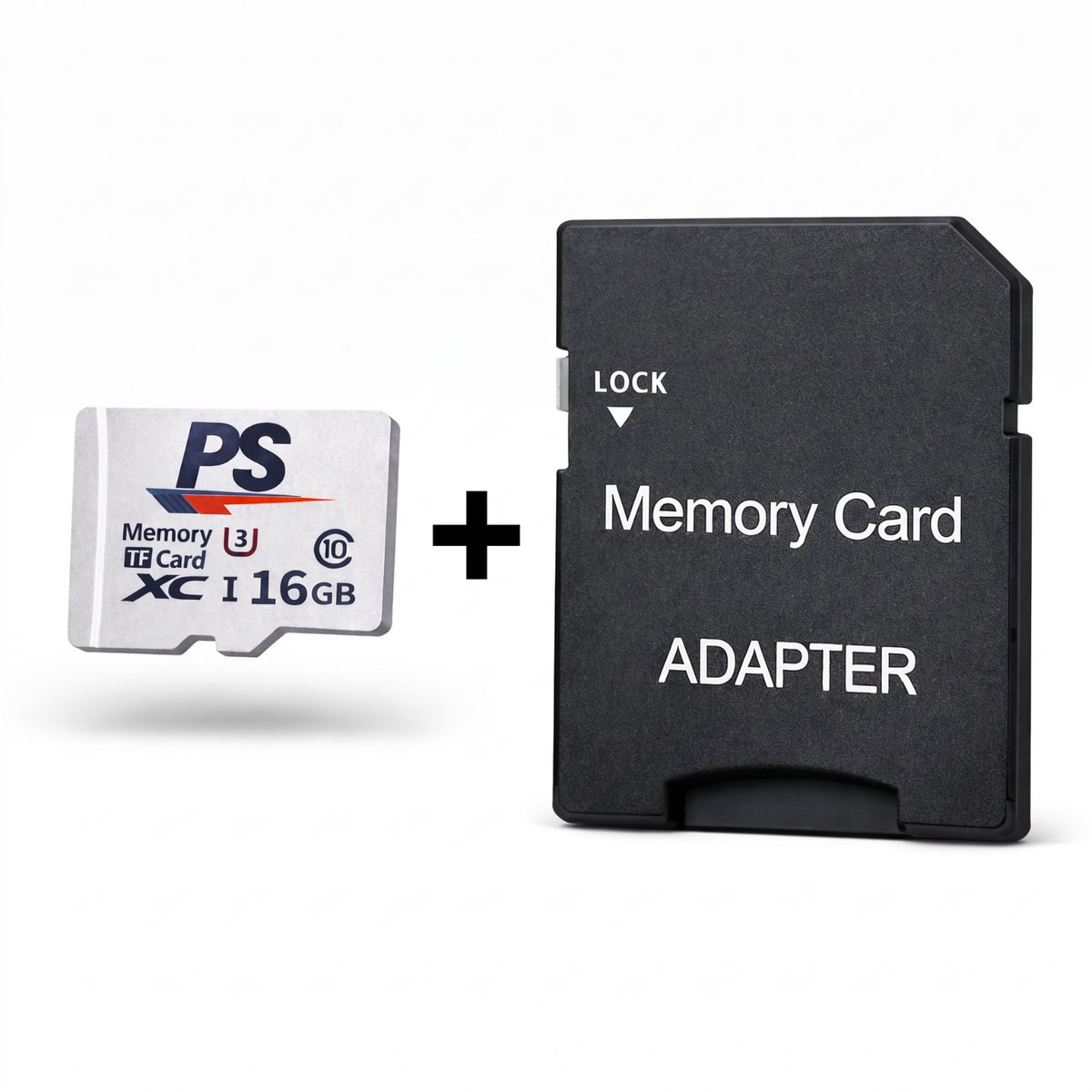 Perfect Speed Micro SD Kaart 16GB - microSDHC - U3 Class 10 - 80 MB/s - Inclusief SD Adapter - Camera & Dashcam