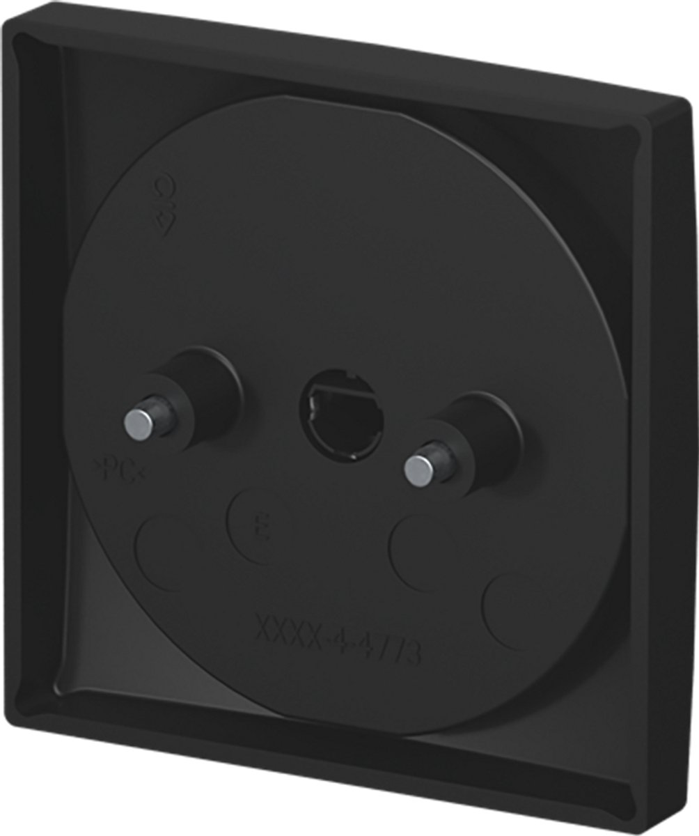 Busch-Jaeger Centrale plaat met opdruk 1 ... 15 min voor tijdschakelklok, draaiknop zwart mat - Busch-balance® SI (1770-915-103), 2CKA001753A0196
