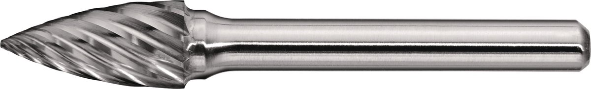 Freesstift SPG INOX D.8mm Kop-L.20mm Schacht-D.6mm HM Verz.Normaal,fijn TECWERK