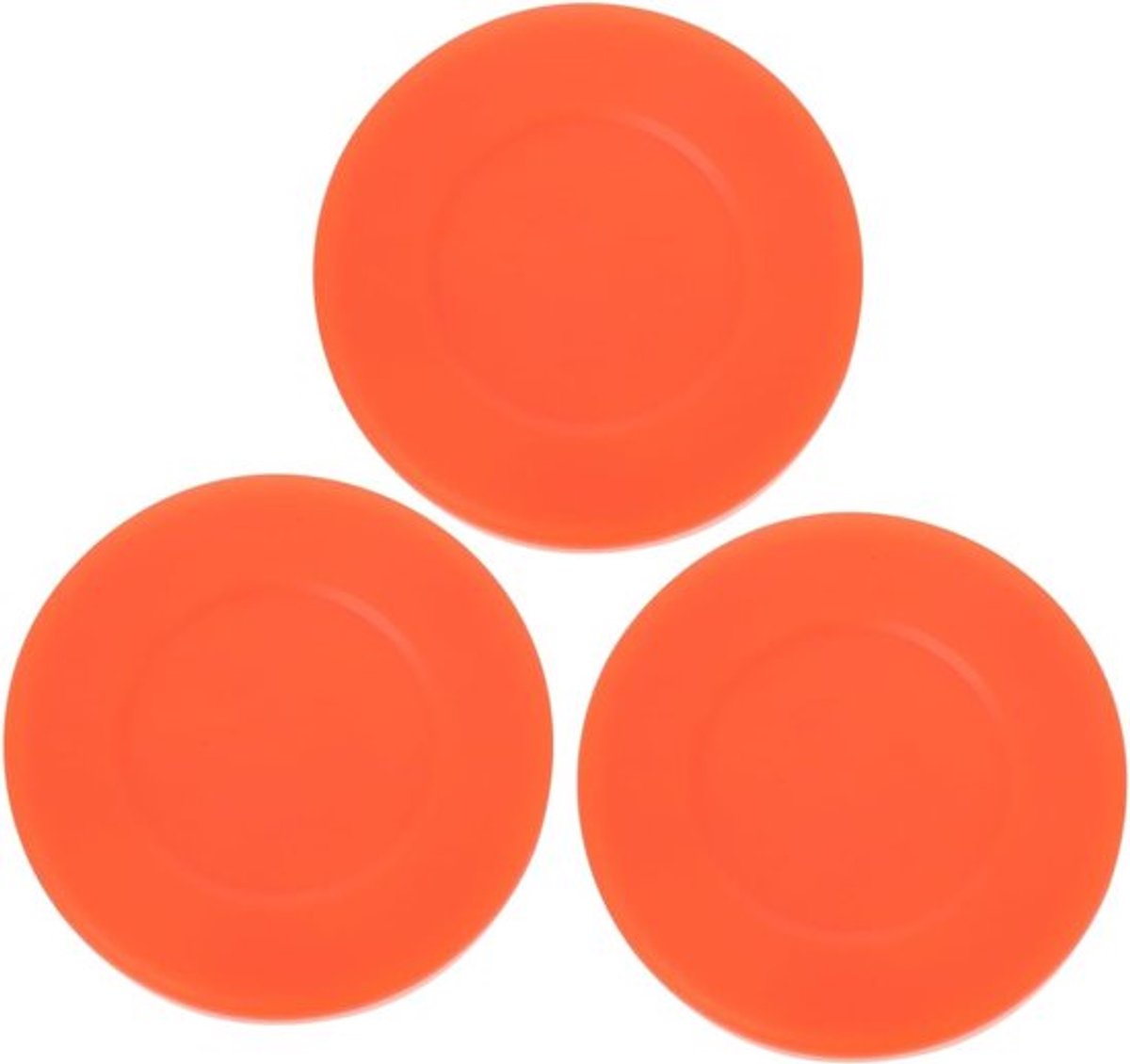 Aanpasbare IJs Hockey Pucks voor Competitie en Training - PVC Flat Ball voor Sportgebruik - Oranje 7x7cm