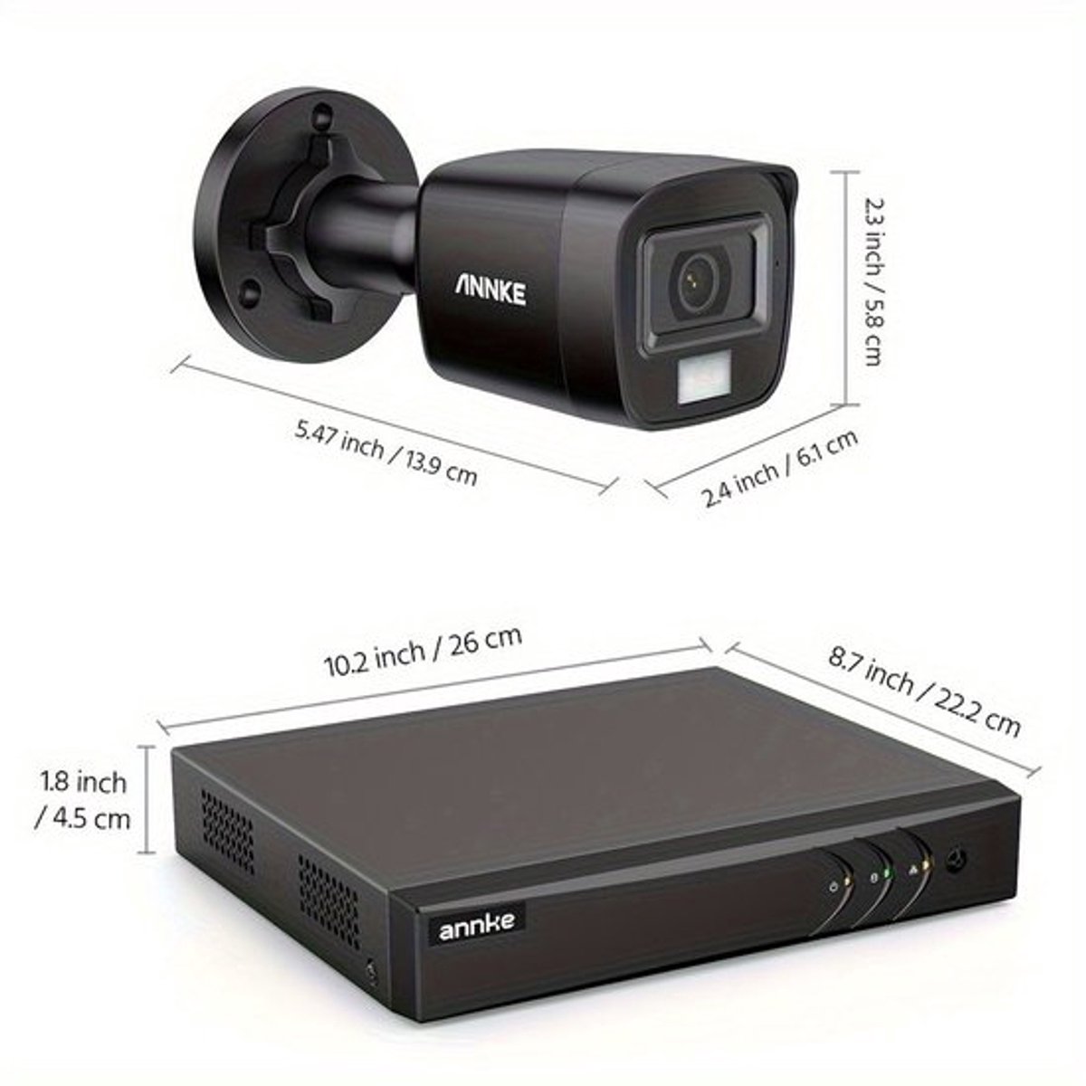 Beveiligingscamera Set – Camerasysteem – Bewakingscamera – CCTV Set – Surveillance Kit – 8 Camera’s 3K HD – Kleurennachtzicht & Intelligente Detectie – 4TB Opslag
