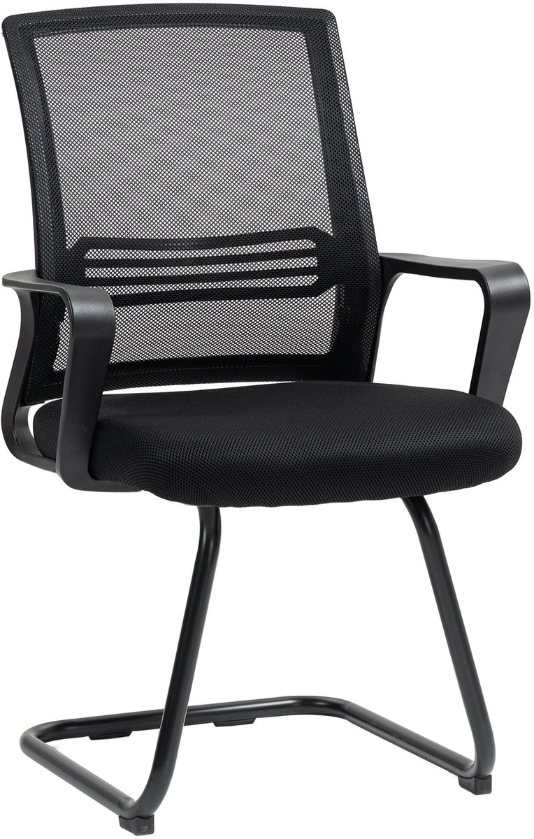 Bureaustoel met Hoofdsteun - Office Chair - Armleuningen - zwart