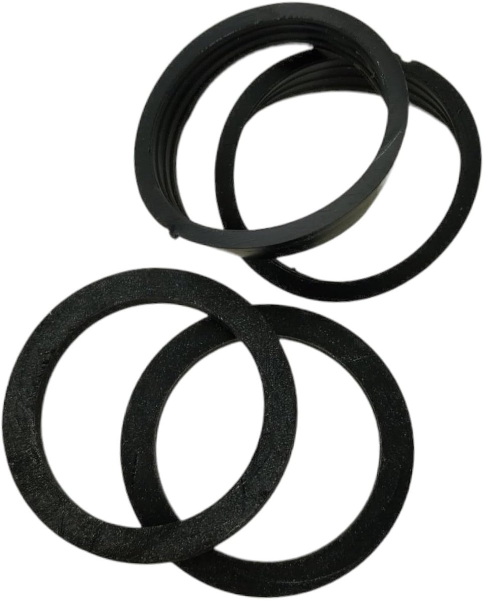 DL-pro Sealing kit seal for 1 1/4 inch odour valve basin siphon - 2x rubber seal 2x PVC wedge seal - ShopVlot