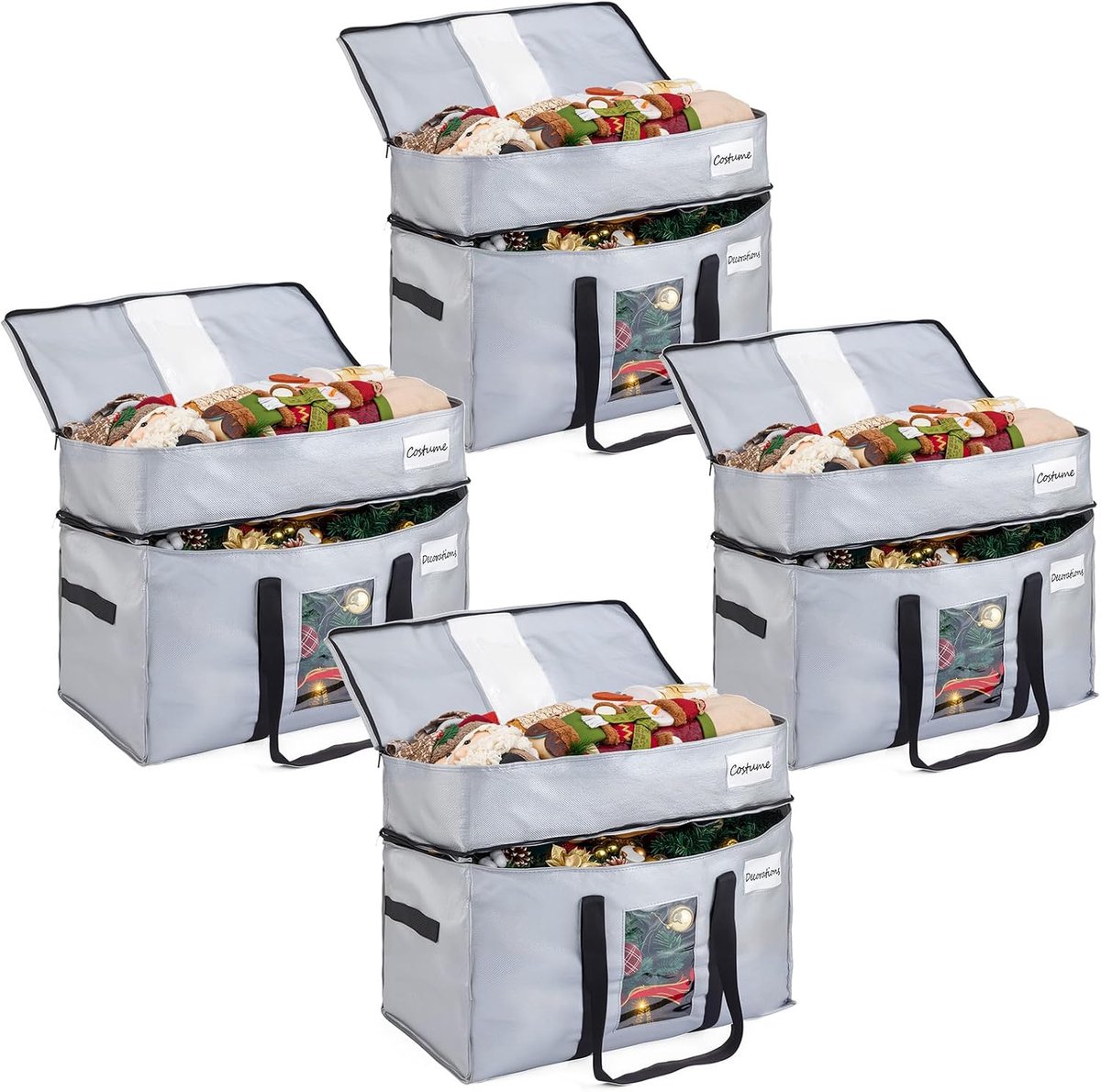 TAILI Double Layer Moving Bags Heavy Duty Extra Large, Moving Supplies, Strong Handles & Zippers, Clothing Storage - ShopVlot