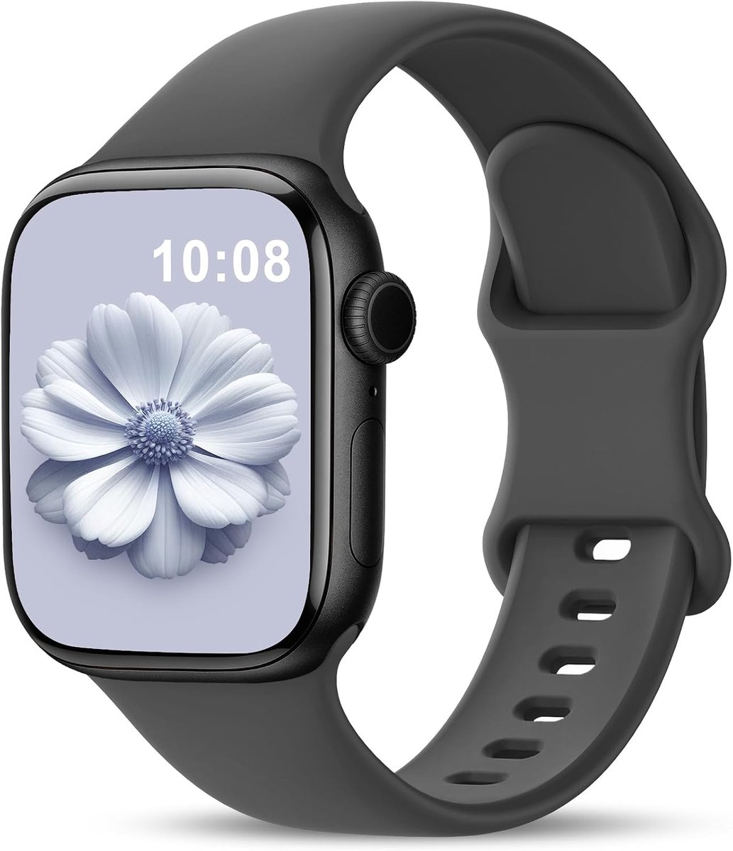 Higgs Silicone Strap Compatible with Apple Watch Straps 40mm 41mm 38mm 44mm Ultra 2 49mm 46mm 45mm 42mm, Sporty Soft - ShopVlot