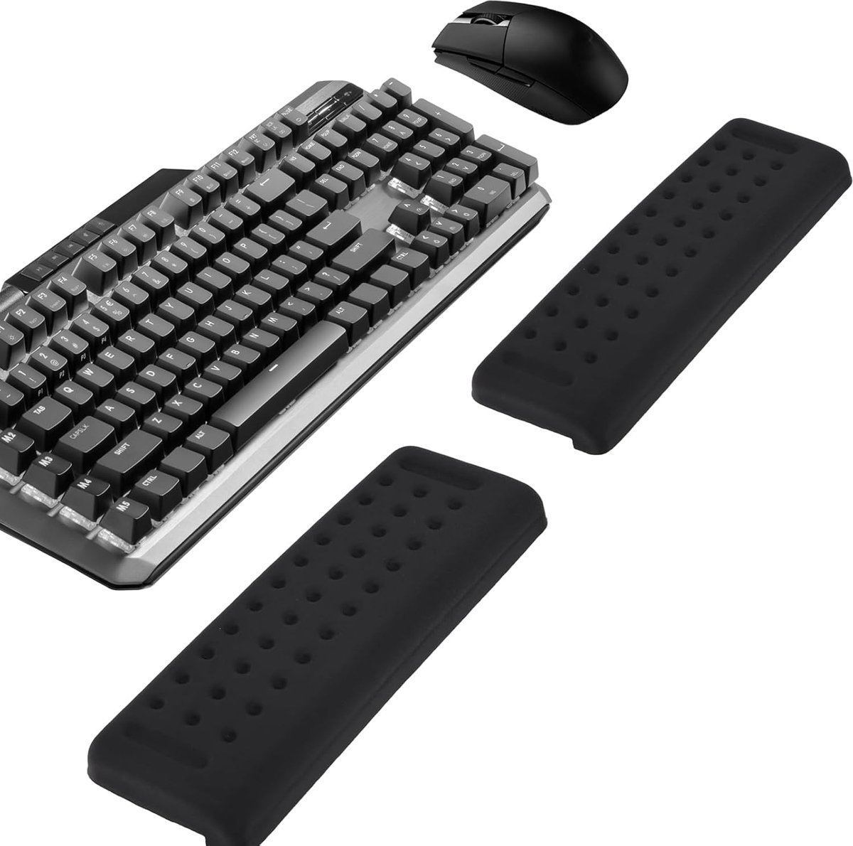 L-Shaped Desk EdgeRest, Memory Foam Armrest for Desk, Ergonomic Wrist Rest Set, Anti Fatigue Non-Slip and Comfortable - ShopVlot