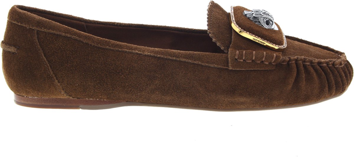 Dames Instappers & Ballerina's Kurt Geiger Kurt Geiger Pimlico Moccasin Brown Bruin - Maat 39