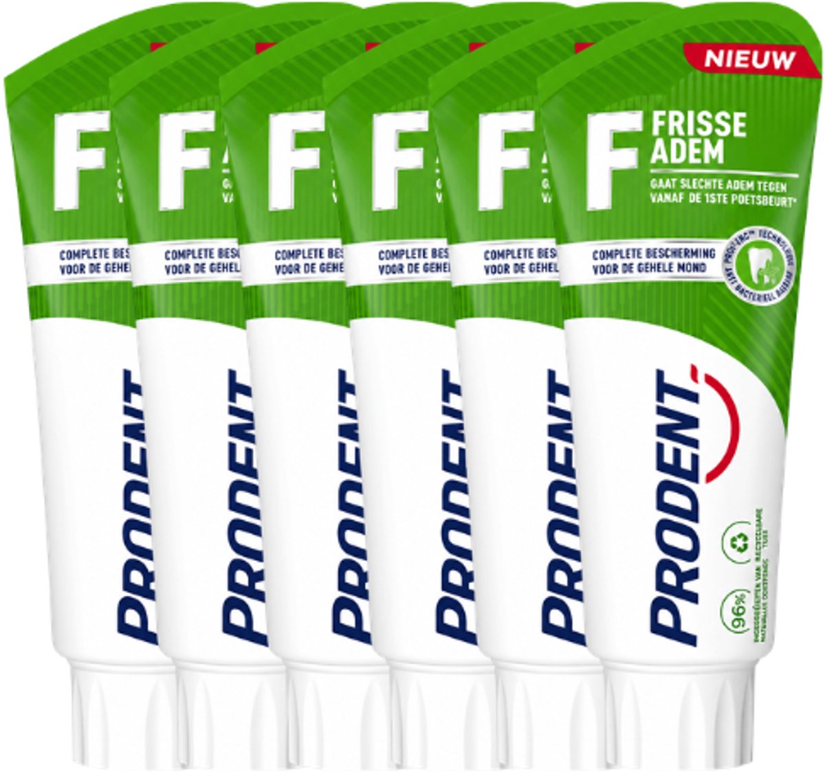 Prodent Frisse Adem Tandpasta - 6 x 75 ml