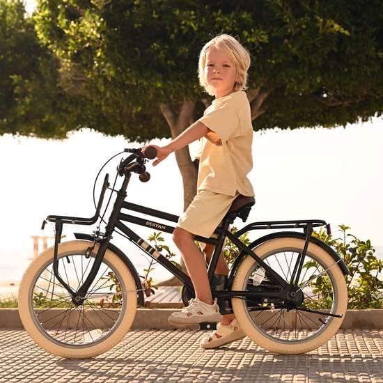 Deryan Cooper Kinderfiets 20 inch - Verstelbaar Stuur en Zadel - Zwart van Deryan — afbeelding 5